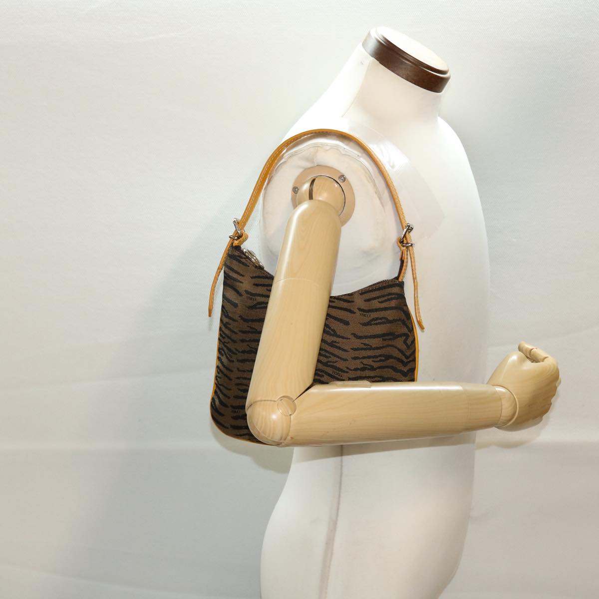 FENDI Shoulder Bag Canvas Brown bs5831