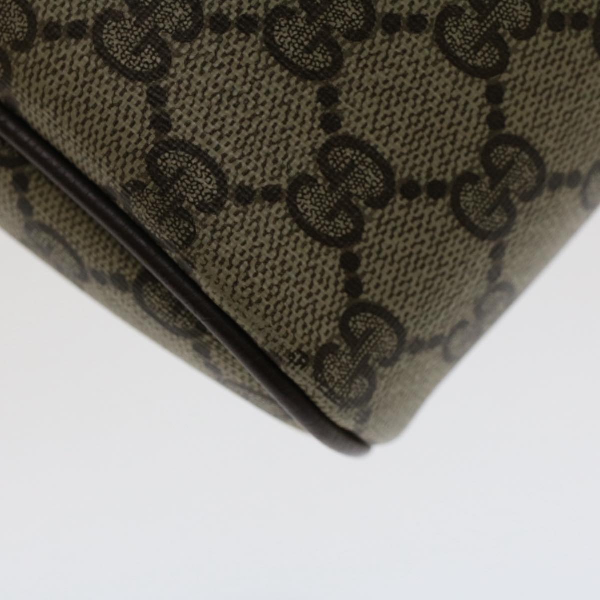 GUCCI GG Canvas Web Sherry Line Clutch Bag Beige Red 156.01.012 bs7348