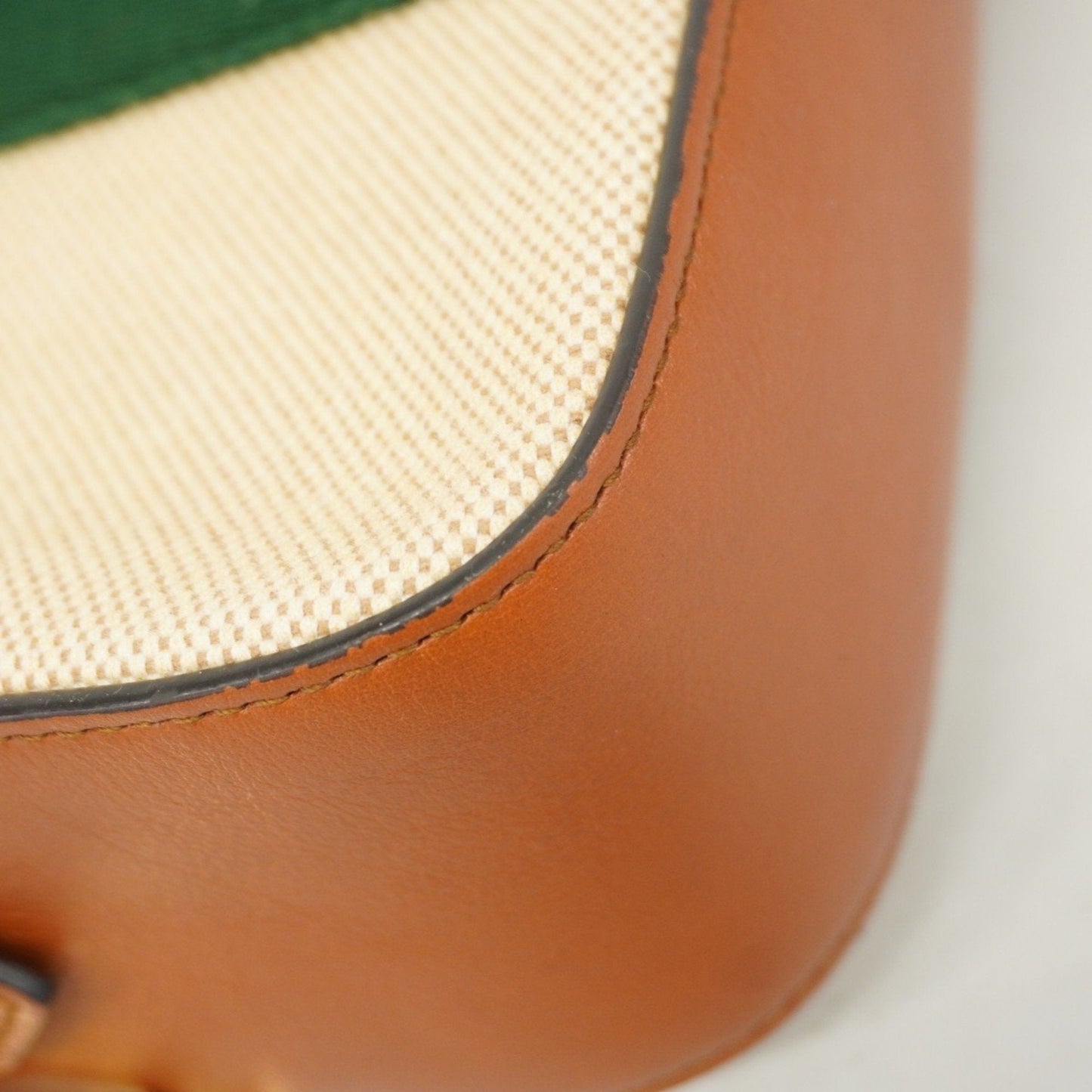 Gucci Color Canvas Leather Shoulder Bag (Pre-Owned)
