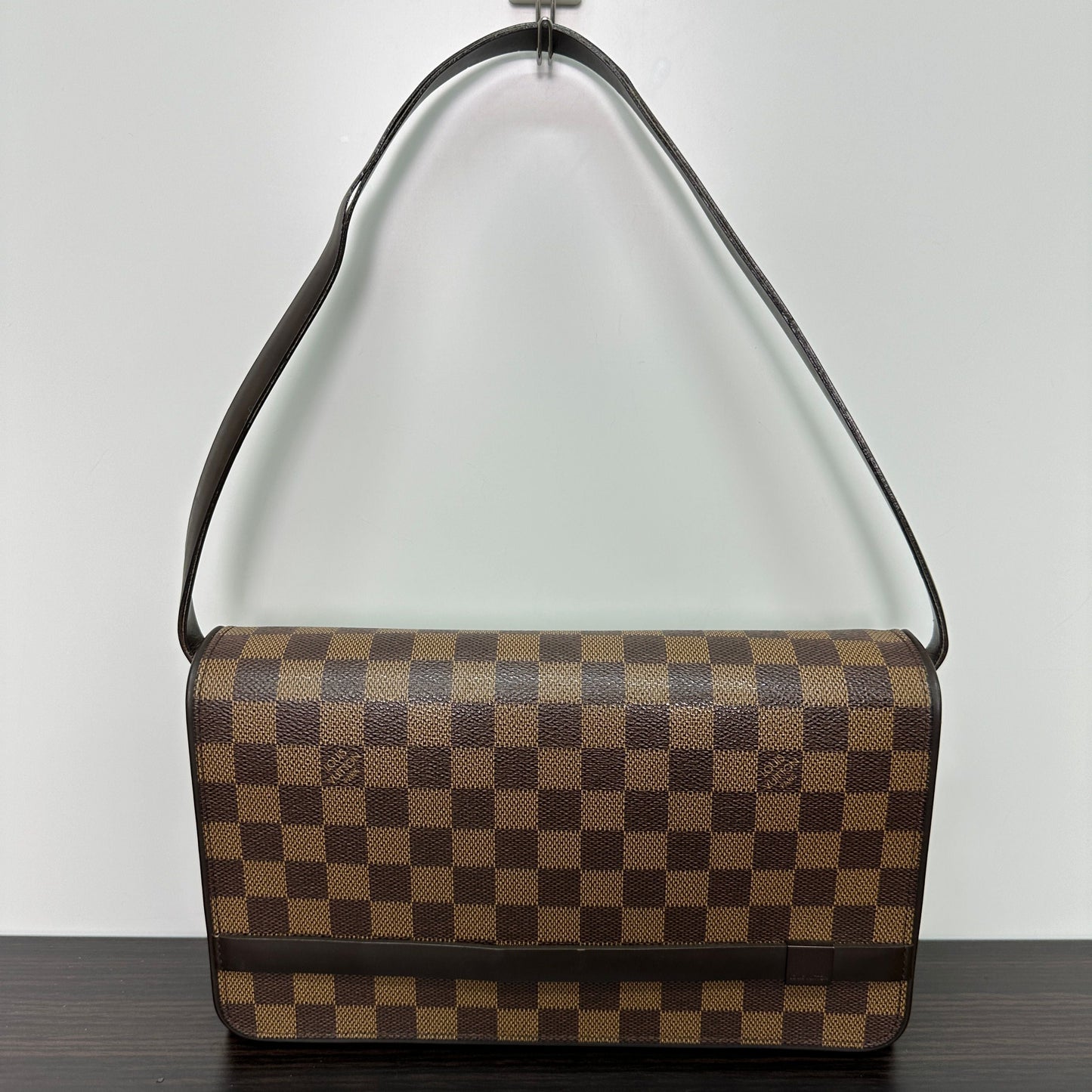 GLM-| Bags | Authentic GLM-Flap Tribeca Damier Ebene Carre Bag LB116304