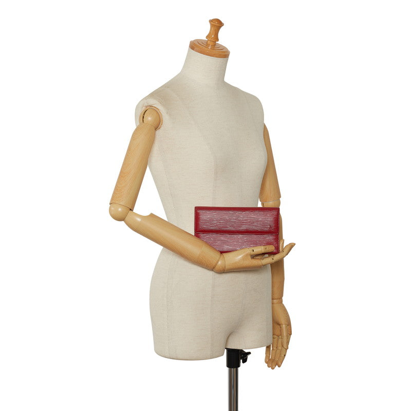 Louis Vuitton Epic Port-Trezor International Long Wallet M63387 Castilian Red Leather Louis Vuitton