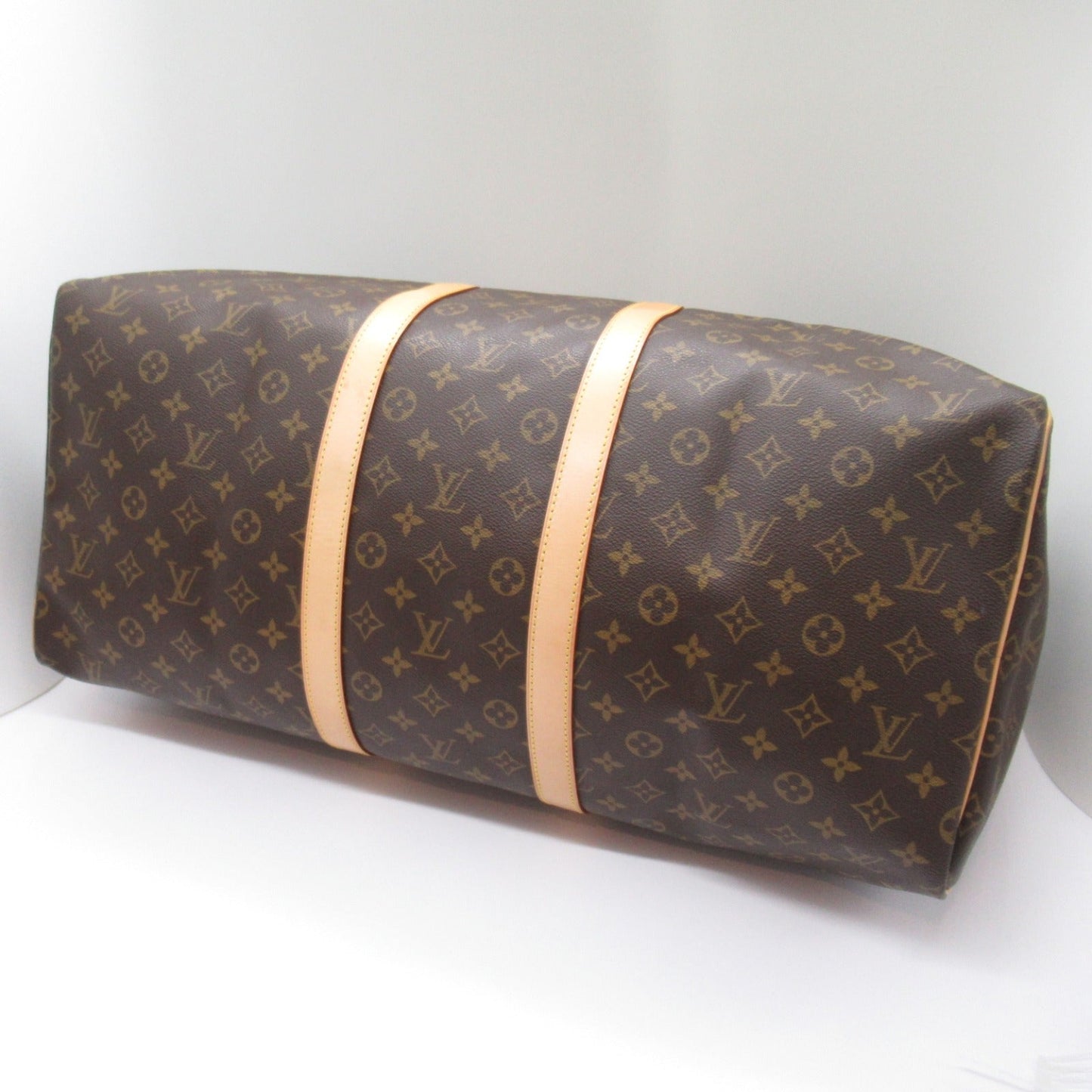 ルイ・ヴィトン LOUIS VUITTON キーポル55 ボストンバッグ ボストンバッグ バッグ PVCコーティングキャンバス モノグラム メンズ レディース ブラウン系 M41424 【中古】|BRANDOFF