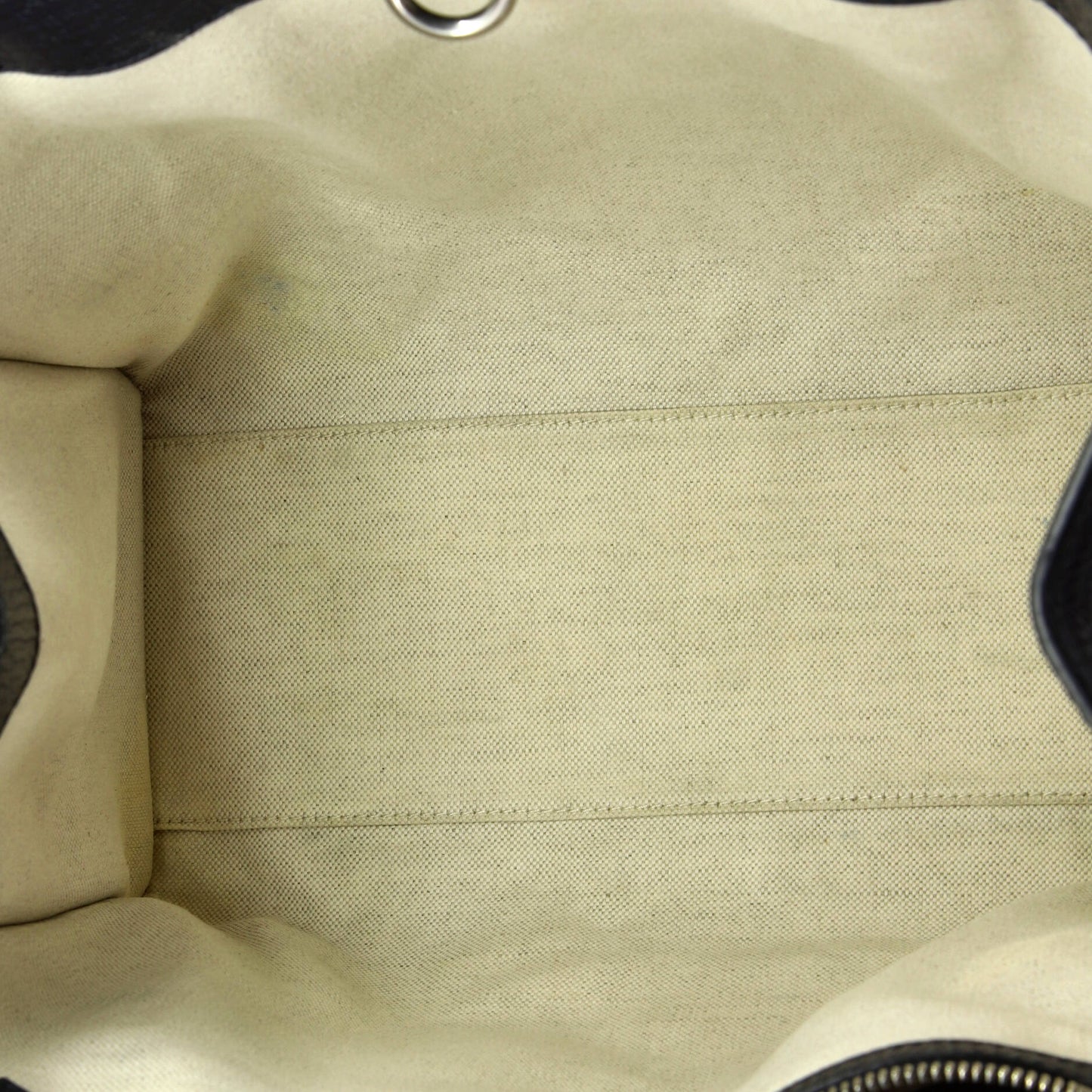 Structured Top Handle Open Tote GG Coated Canvas Small