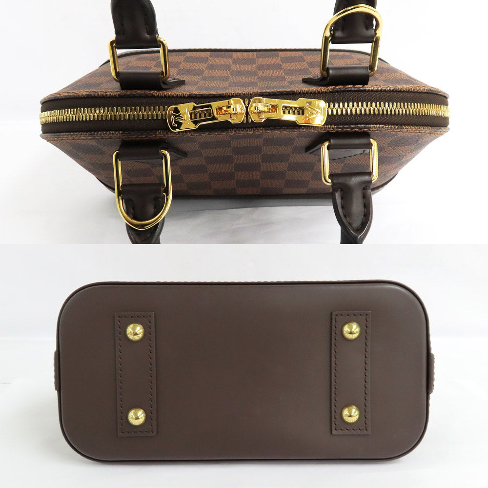 Louis Vuitton ALMA BB N41221 Damier Evene Handbag 2WAY Shoulder Bag Crossbody Brown G Gold Padlock Lugg Key Leather