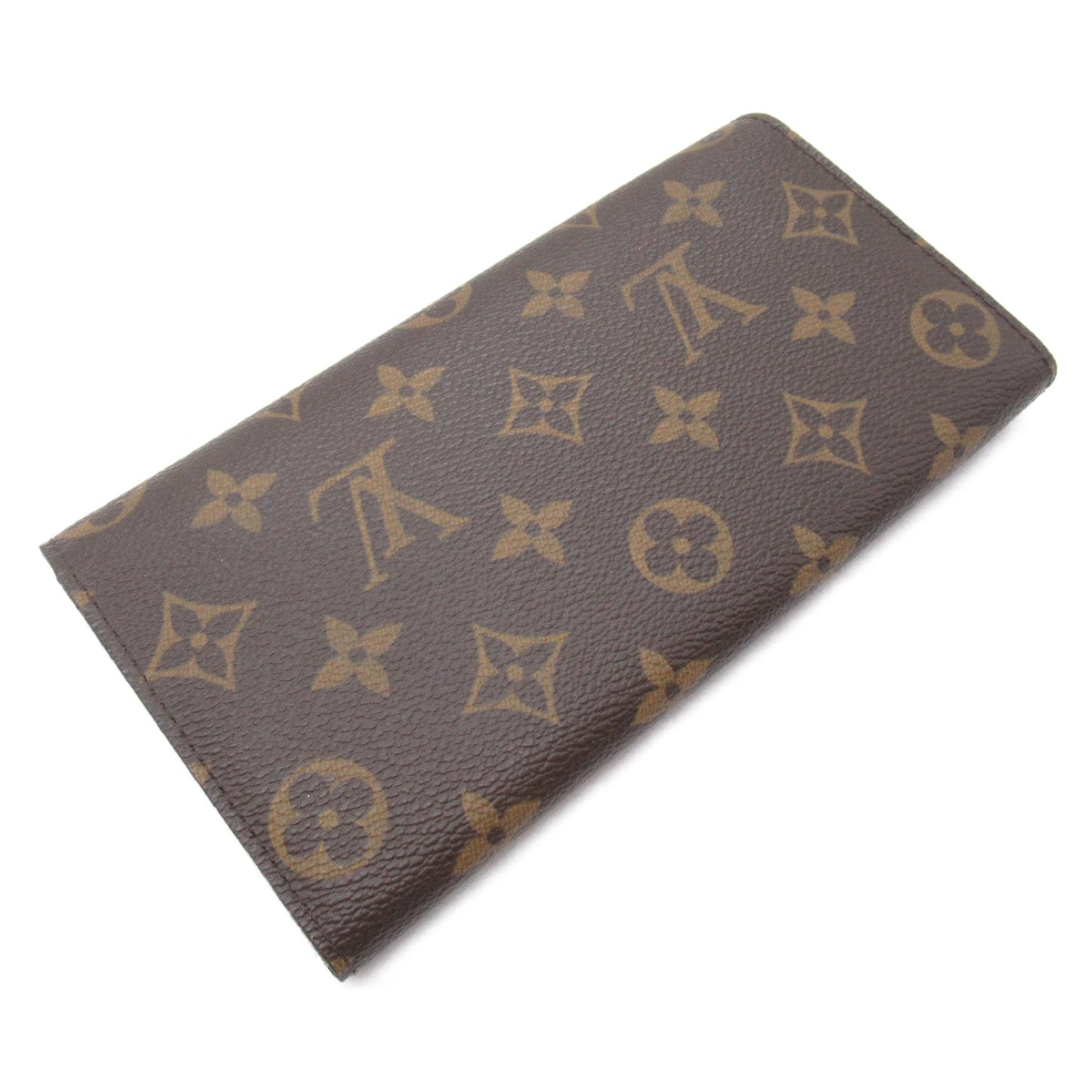 Louis Vuitton Portefolio Sarah Double Fold Wallet Wallet PVC Coated Canvas Monogram Brown M61734