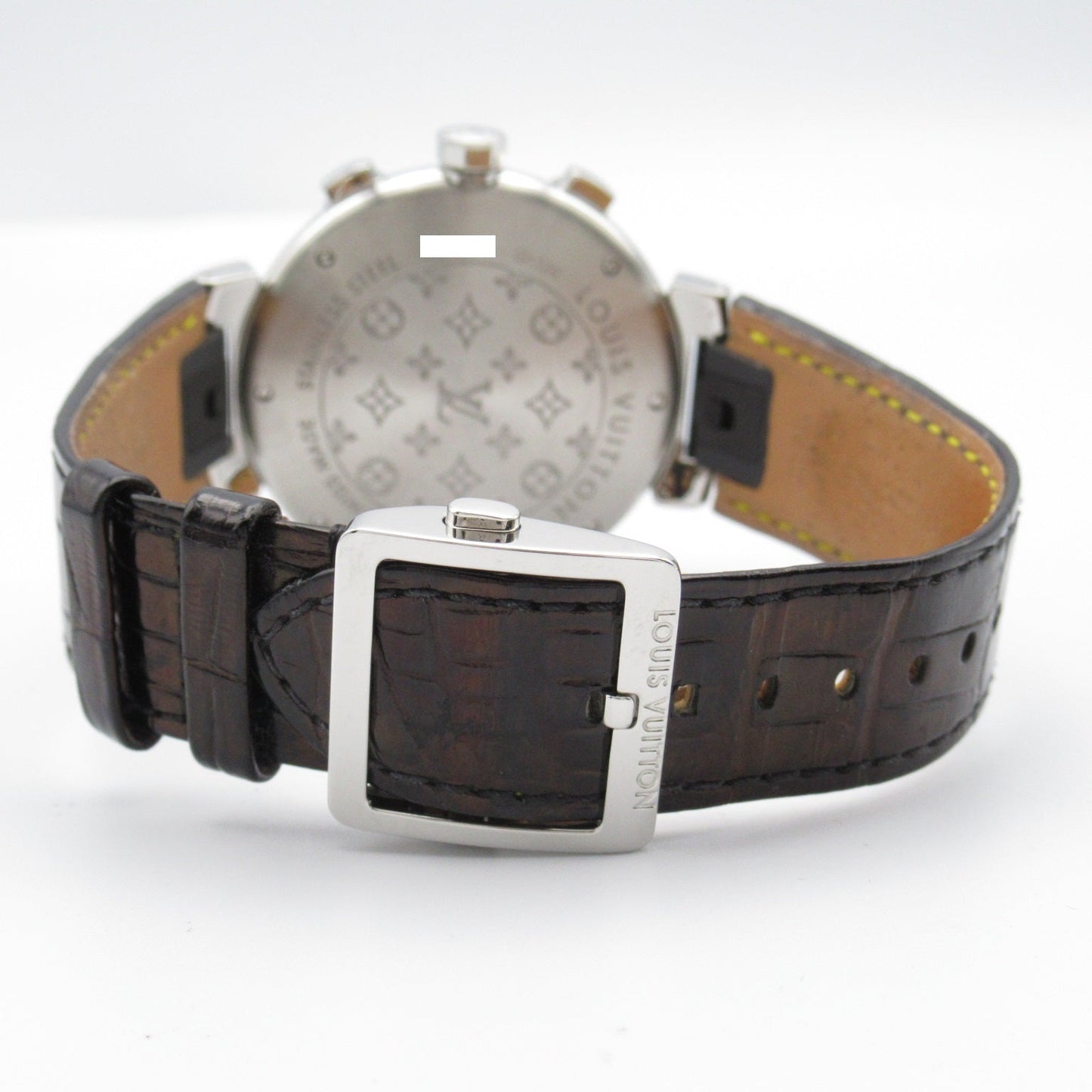 Louis Vuitton Louis Vuitton Timble Chronic Stainless Steel Leather Gr Q1120