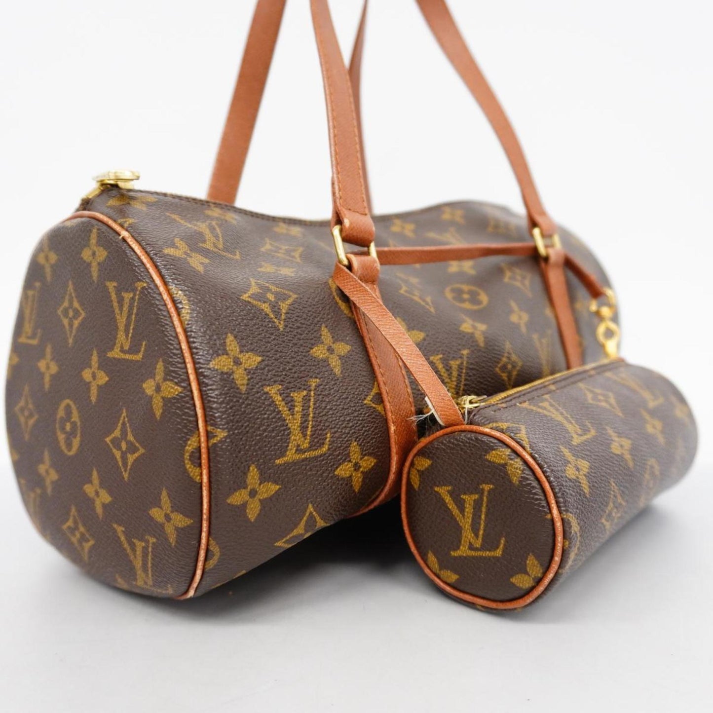 Louis Vuitton Papillon Canvas Shoulder Bag ()