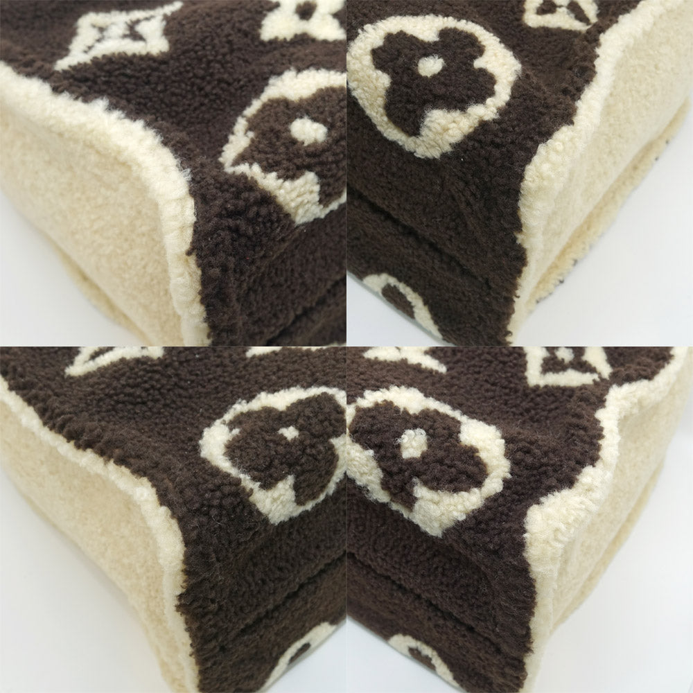 Louis Vuitton GM Monogram Teddy M55420 Brown/White G Tote Bag Women Box Bag