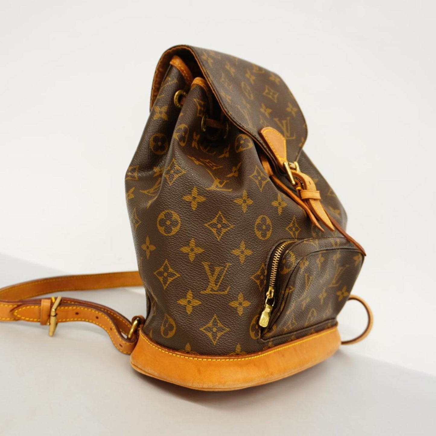 Louis Vuitton Montsouris Mm Canvas Backpack Bag ()