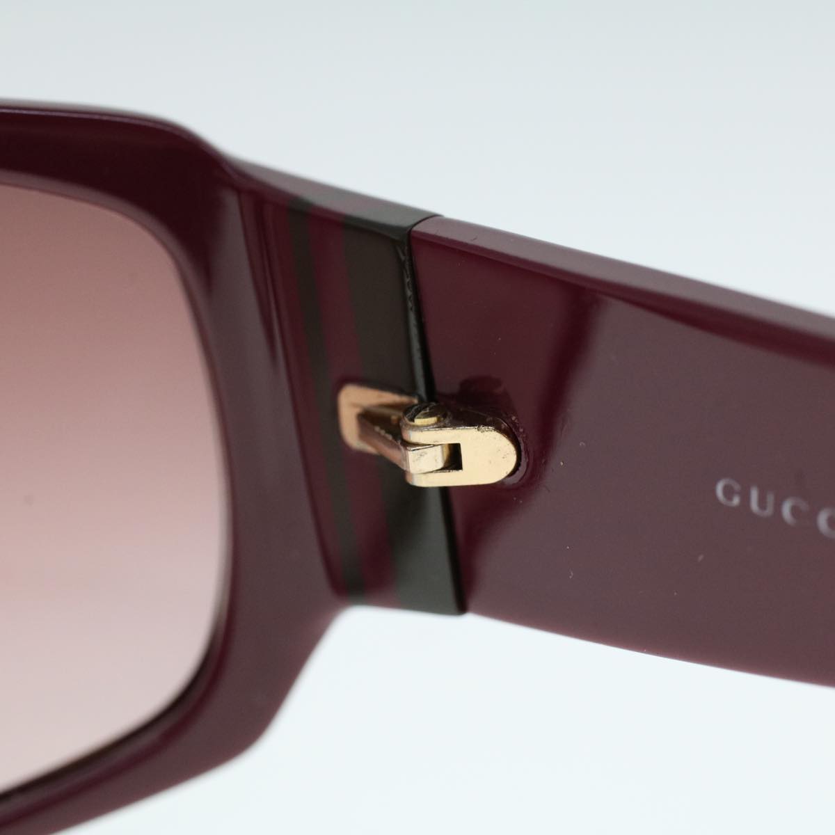 GUCCI Sunglasses Plastic Purple cl742