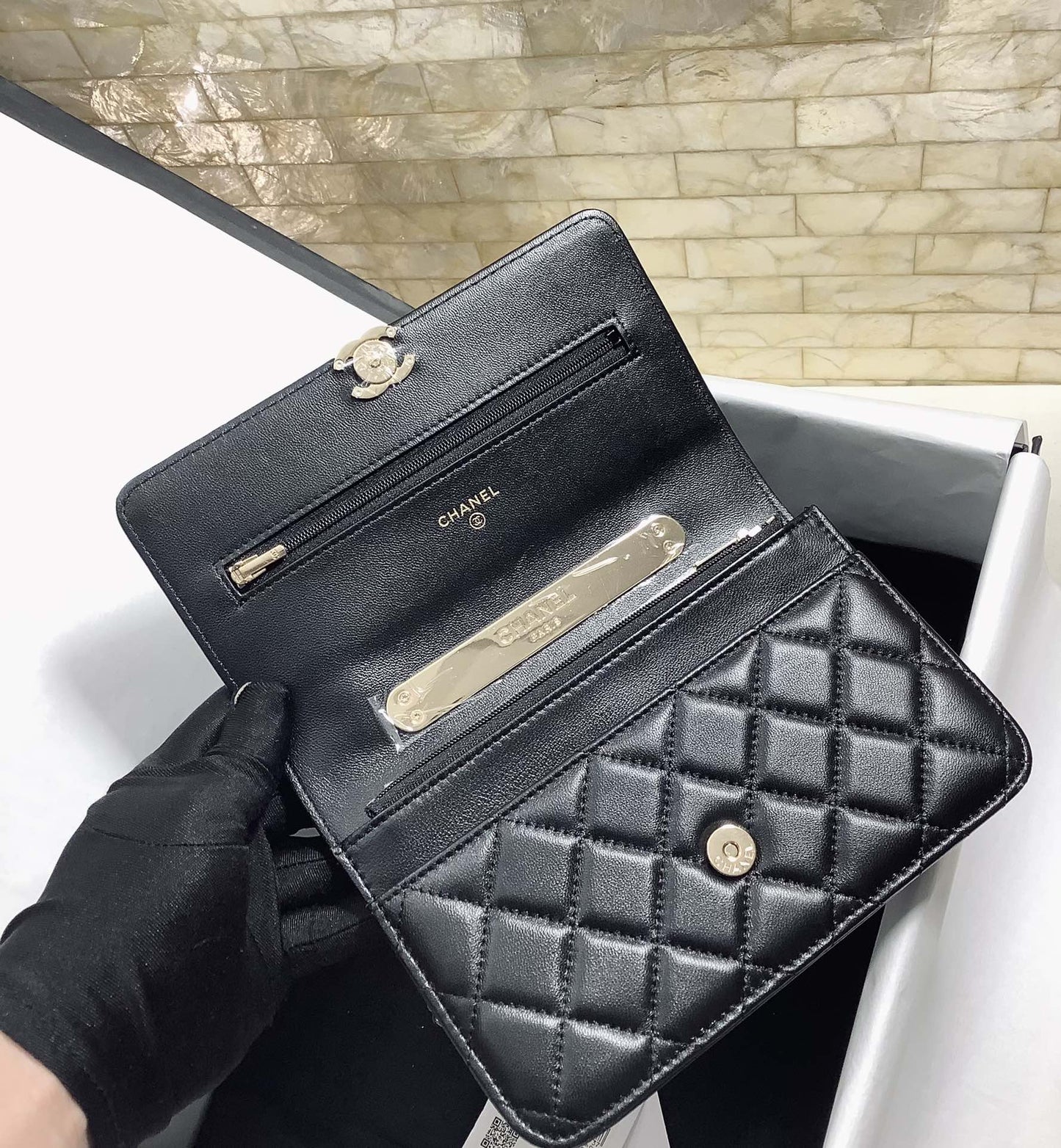 CHLHand-Held Oblique Cross Bag Black For Women Bags 6.7in/19cm