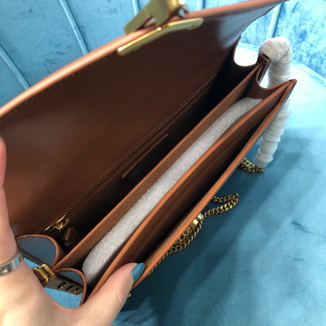 GLAMI Le Cassandra MeGLAMIum Chain Bag In Canvas And BoxNatural Beige For Women 8.6in/22cm YSL