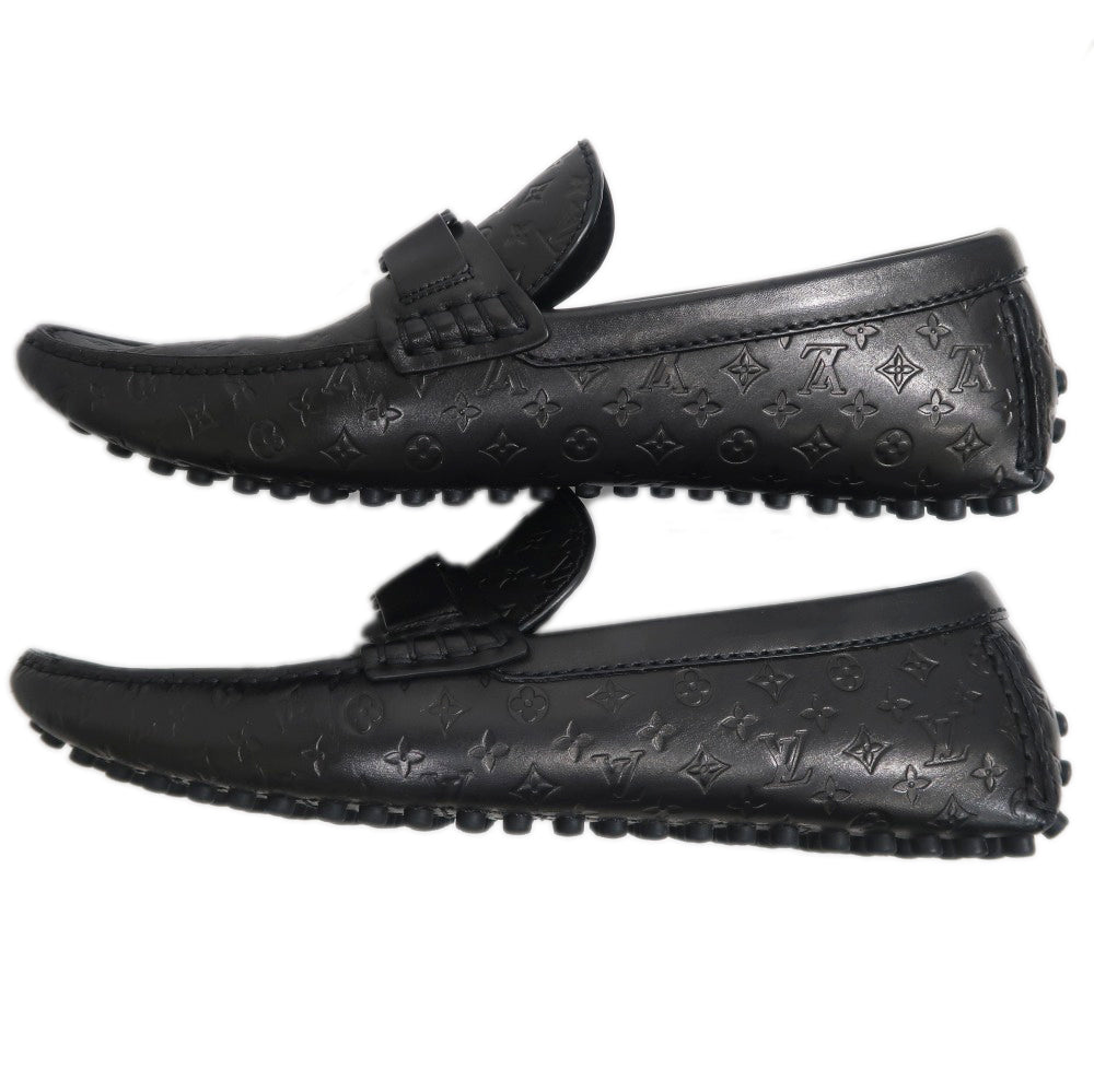 Louis Vuitton Hockenheim 1ABM51 Black Size 7 Driving Shoes Shoes