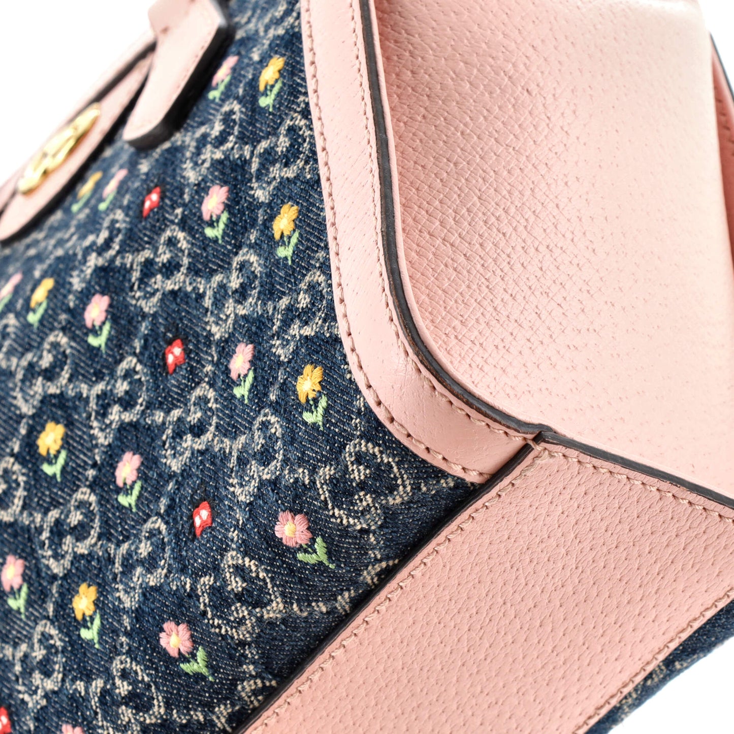 Ophidia Top Handle Tote Printed GG Denim Small