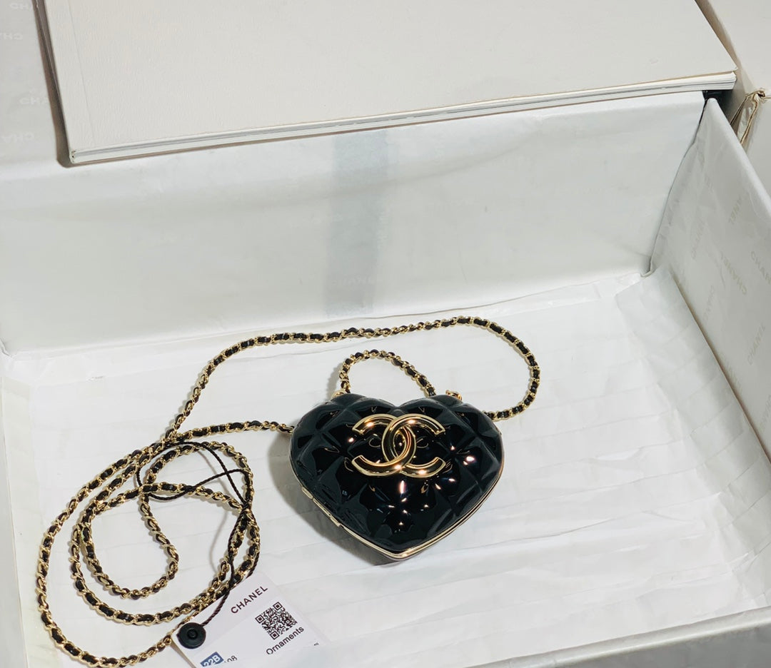CHLLong NecklaGLAMI Bag Black For Women Bags 3in/7.6cm