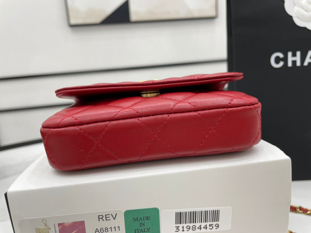 CHL Classic GLAMIstressed Red For Women Bags 4.7in/12cm