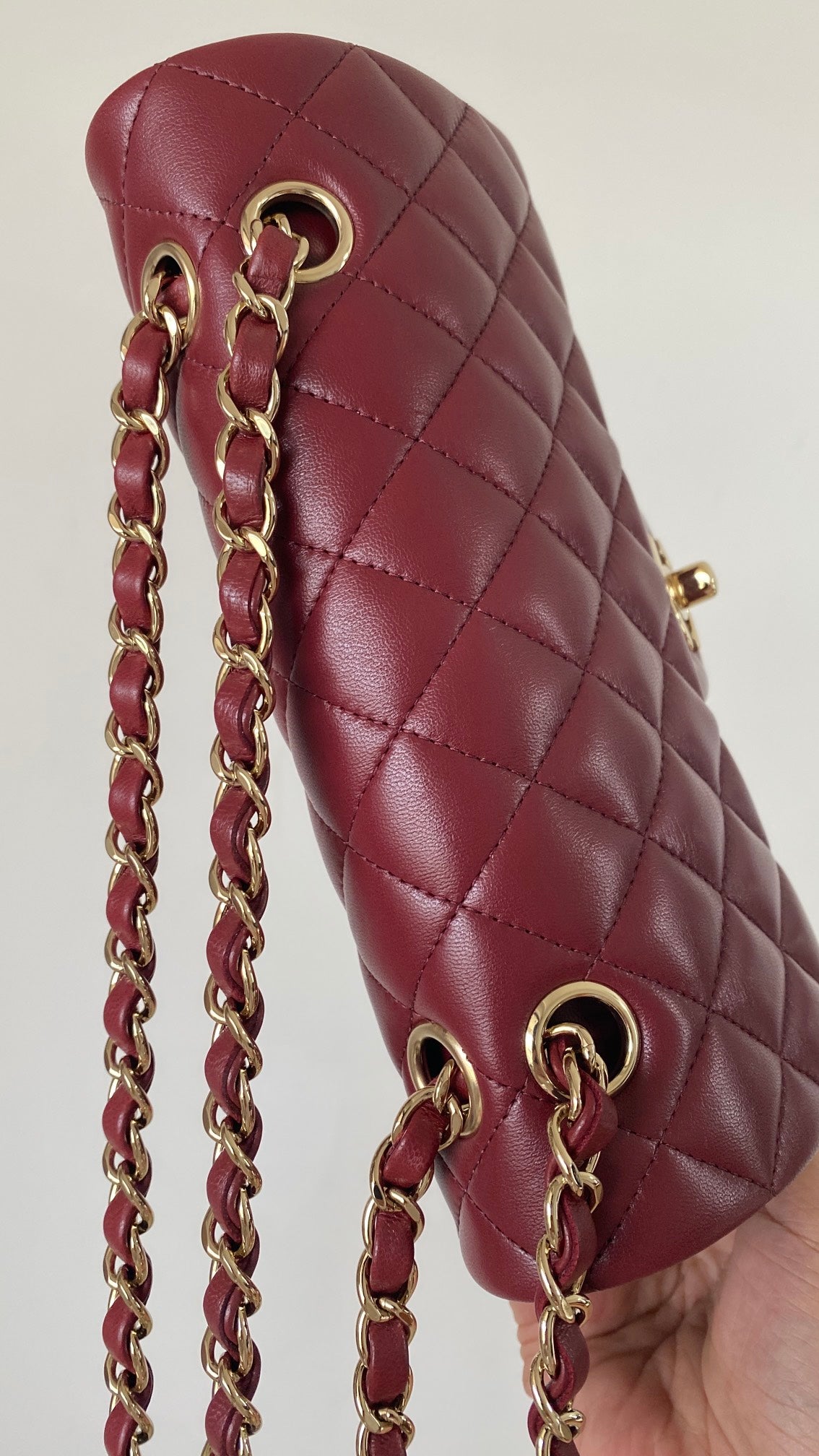 CHLSmall Classic Handbag Dark Red For Women Bags 9.1in/23cm