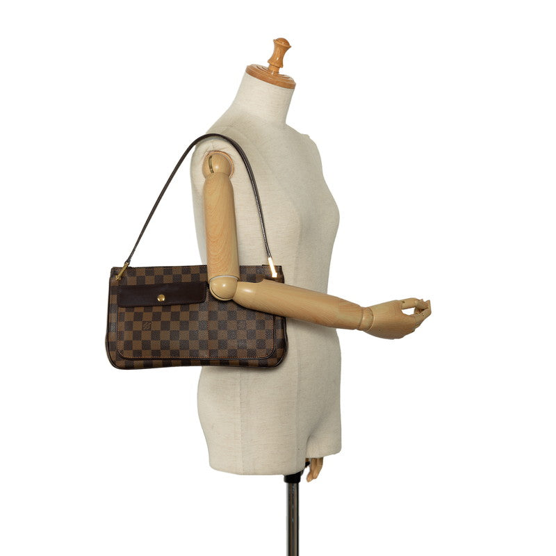 Louis Vuitton Damier Overnight Shoulder Bag N51129 Brown PVC Leather Louis Vuitton