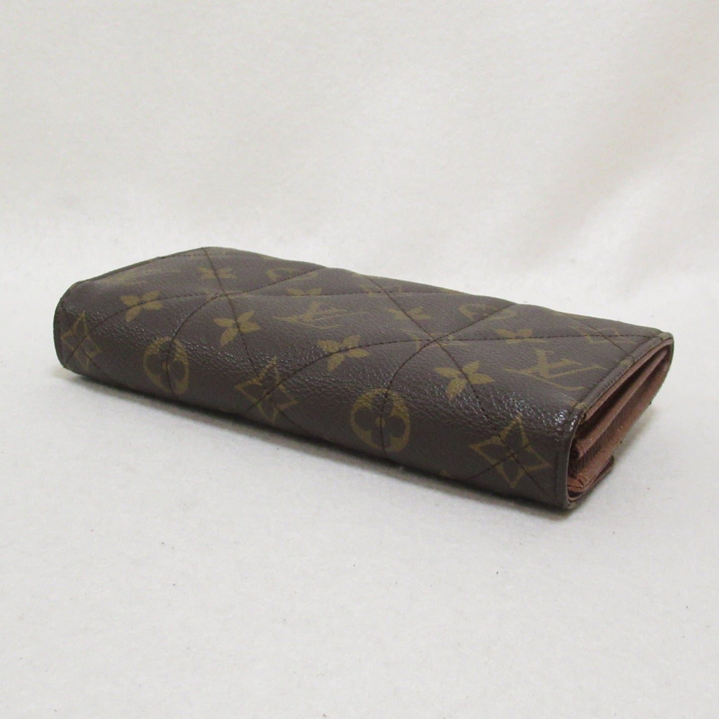 Louis Vuitton Louis Vuitton Portefolio Sarah Zip Long Wallet Double Fold Wallet Wallet PVC Coated Canvas Monogram Etwer Brown M66556