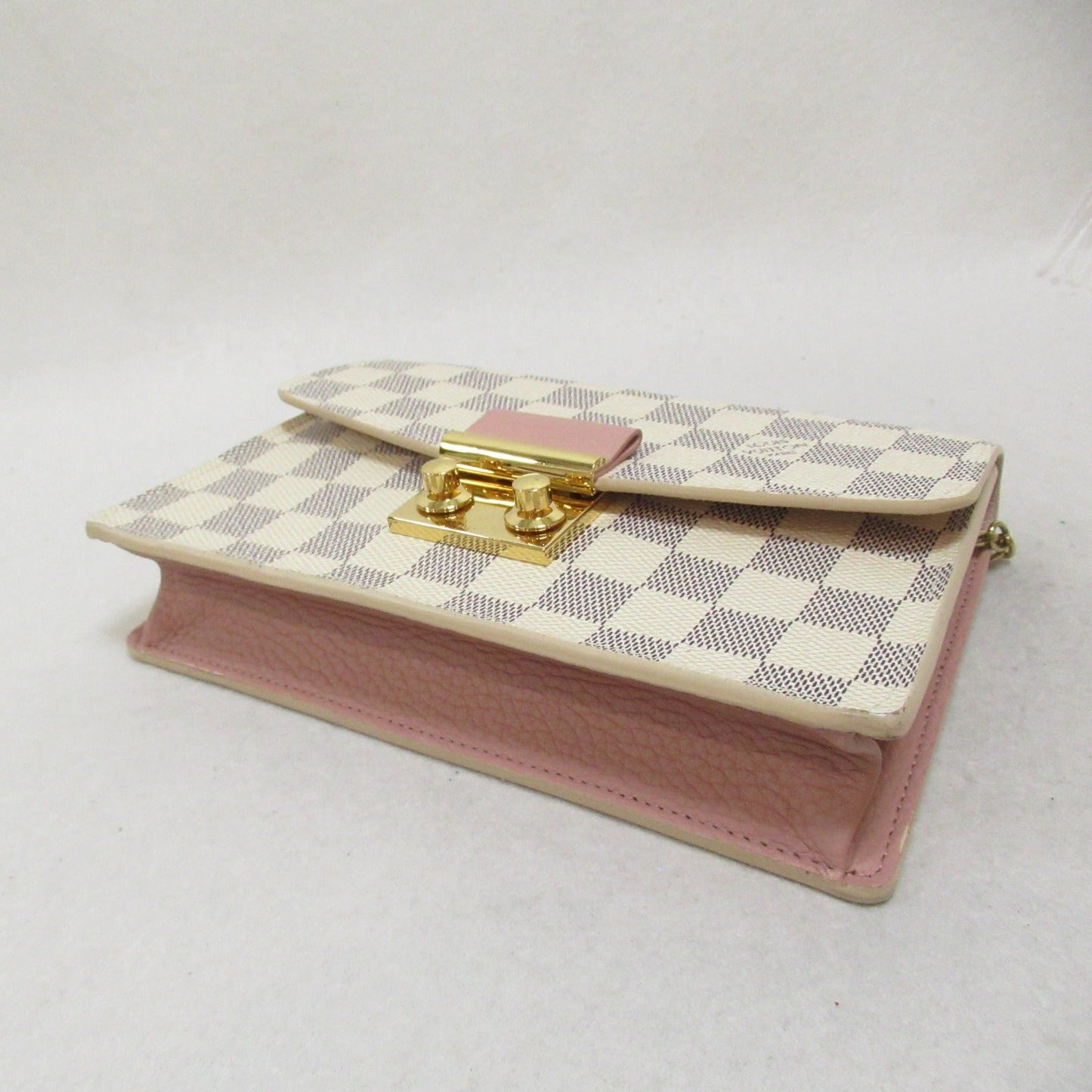 Louis Vuitton Louis Vuitton Portefolio Shoulder Bag Shoulder Bag PVC Coated Canvas Damier Azur Multicolor N60357