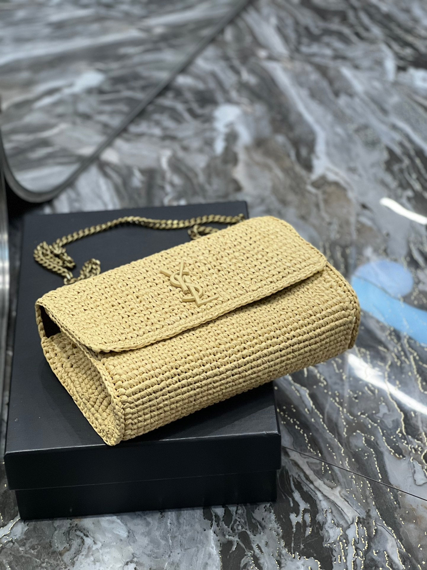 GLAMI Niki MeGLAMIum Chain Bag Yellow For Women, Women’s Bags 11in/28cm YSL‎