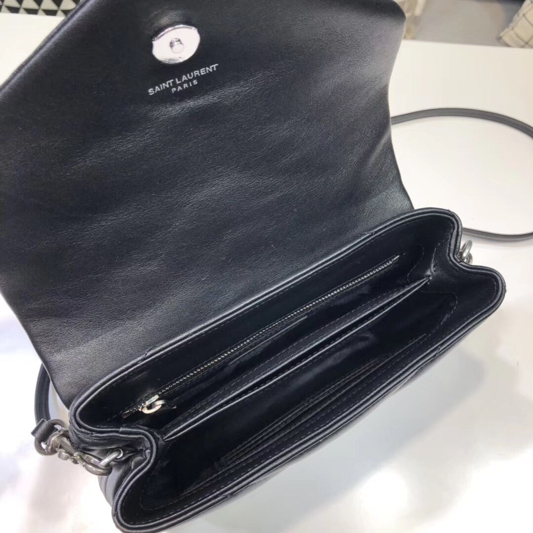 GLAMI Loulou Mini Shoulder Bag Black For Women 7in/18cm YSL
