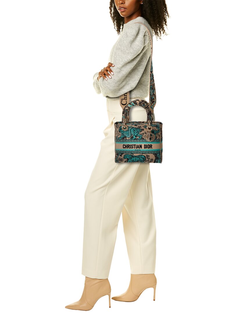 Dior Lady D-Lite Medium Canvas Tote