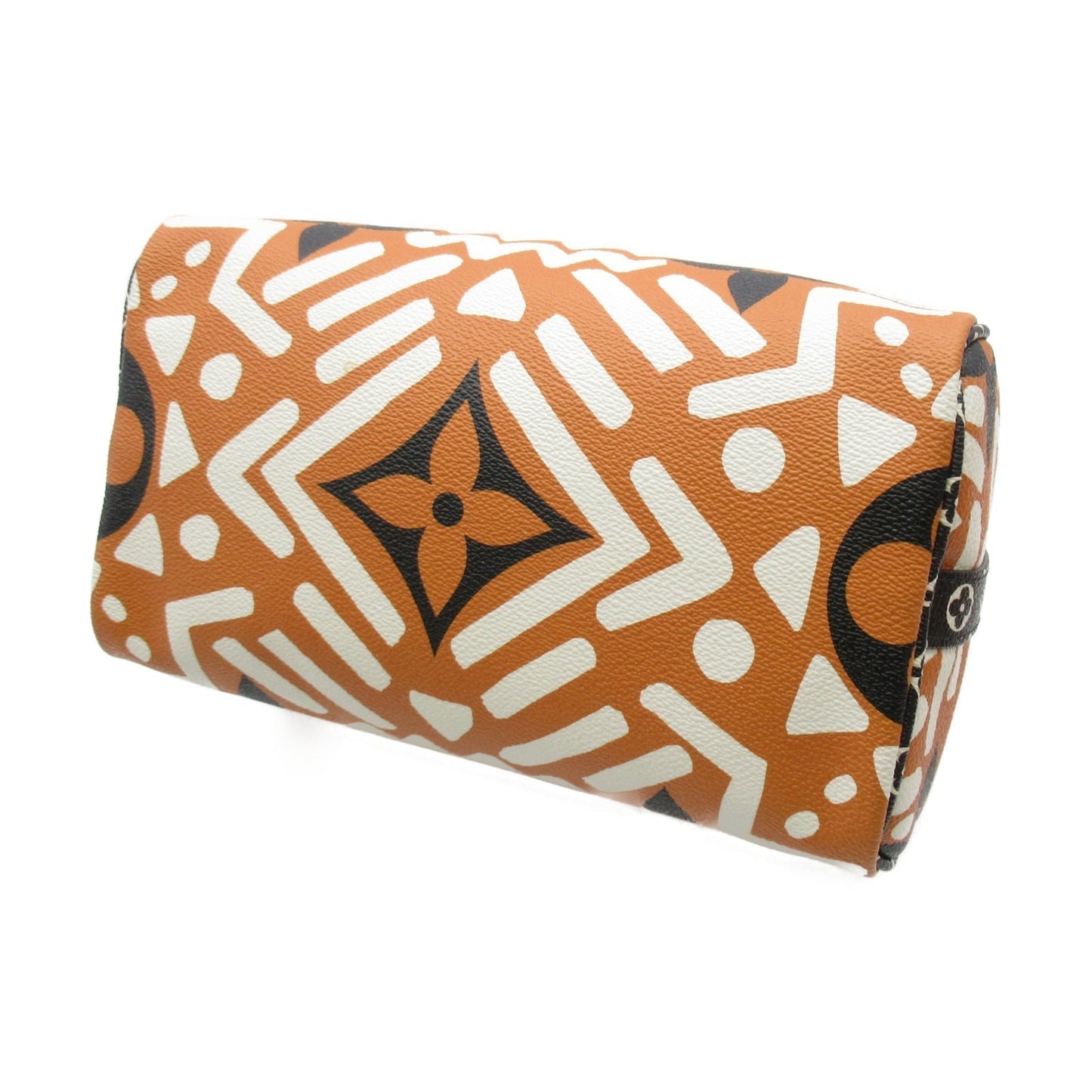 Louis Vuitton Louis Vuitton Speedy Bandrier 25 2w Shoulder Bag PVC Coated Canvas LV Crafty Orange / Black M56588