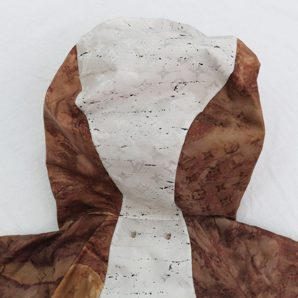 Louis Vuitton Monogram Marble Wind Breaker 46 Nylon Jacket Grey Brown Green Multicolor Apparel Dress Beauty