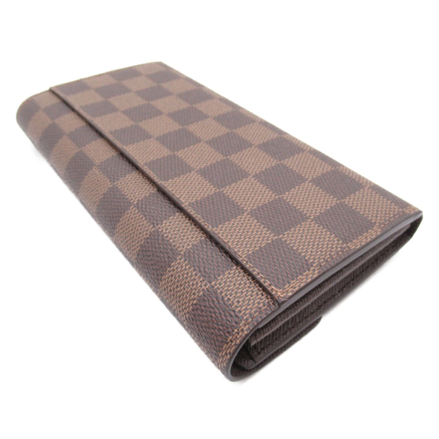 Louis Vuitton Louis Vuitton Portefolio Sarah Double Fold Wallet Wallet PVC Coated Canvas Damier Brown N63209