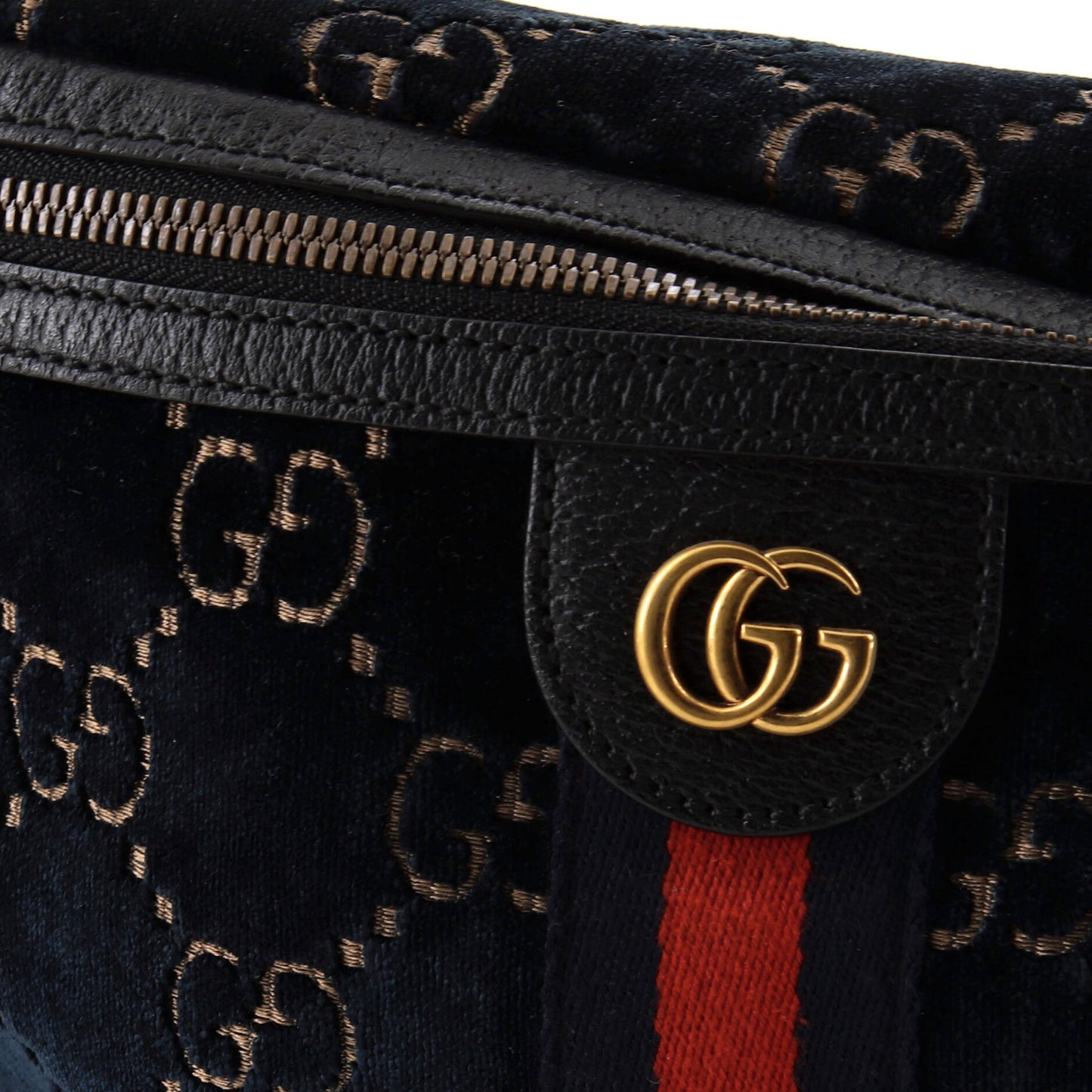 Ophidia Zip Belt Bag GG Velvet