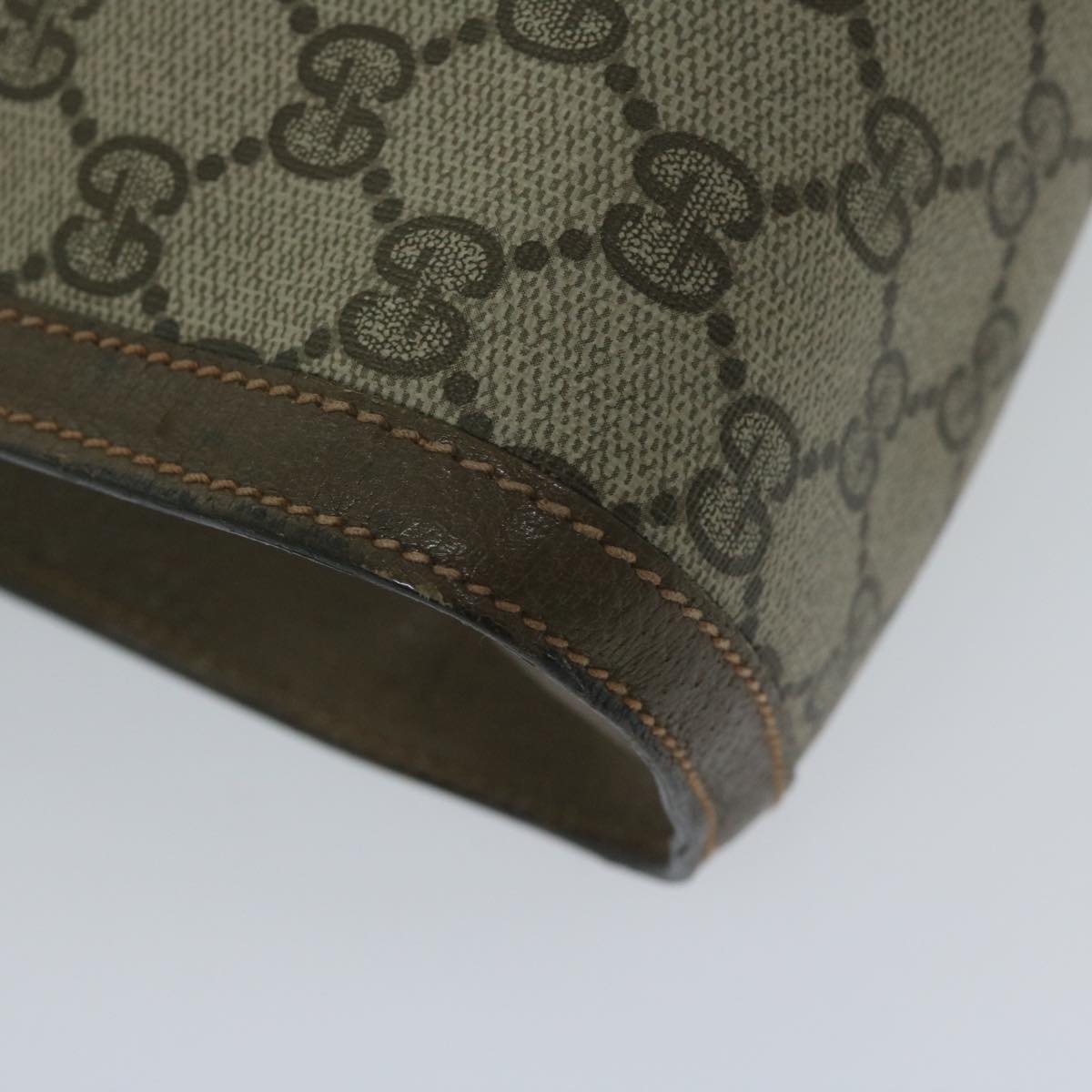 GUCCI GG Supreme Web Sherry Line Clutch Bag Beige Red 89 01 007 ep2727