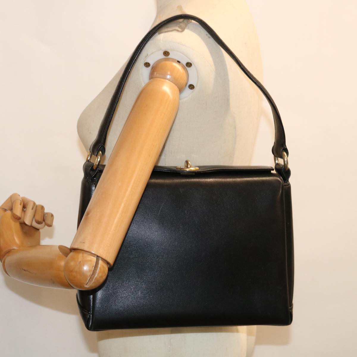 GUCCI Shoulder Bag Leather Black ep4040