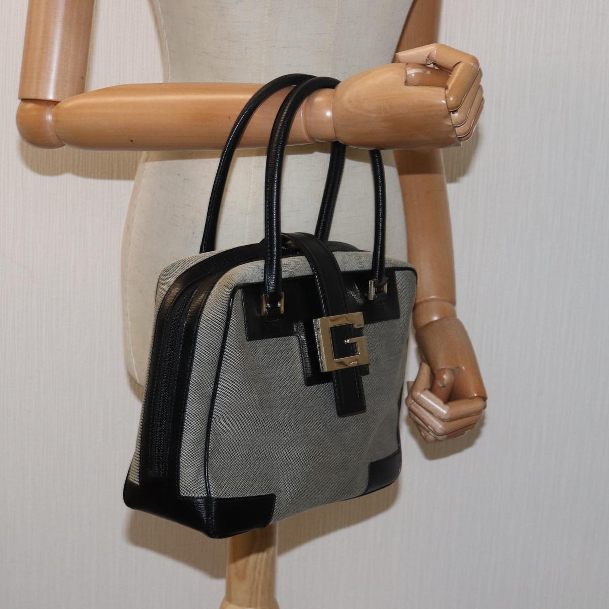 GUCCI Hand Bag Canvas Beige 001 5155 ep4724