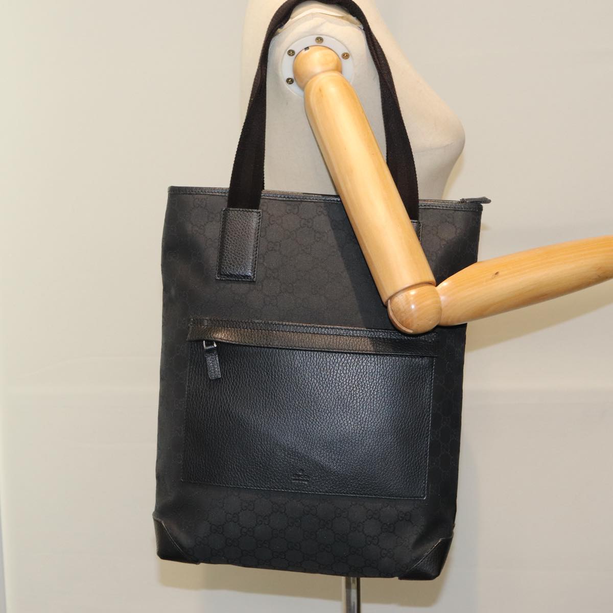 GUCCI GG Canvas Tote Bag Outlet Black 180450 ep5032