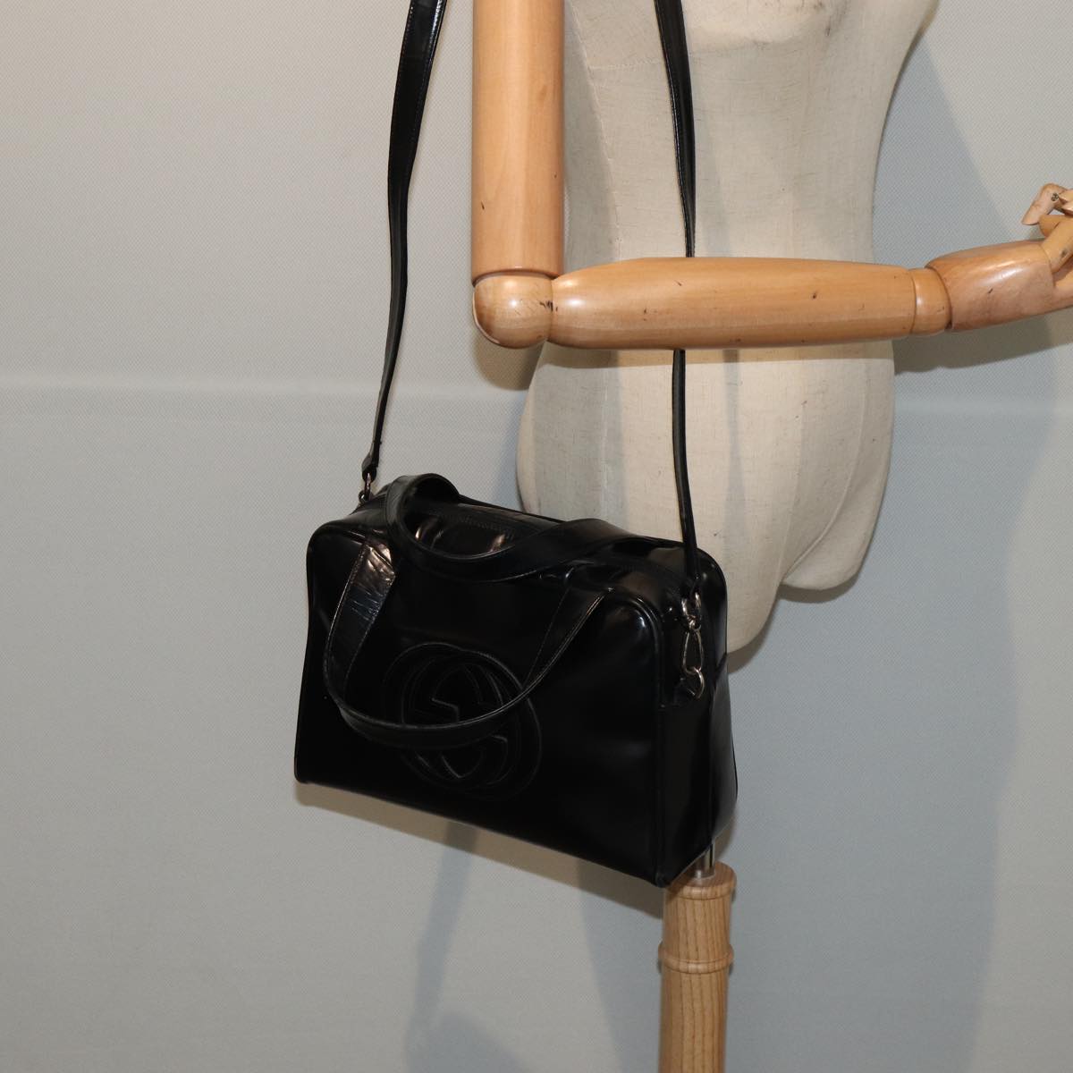 GUCCI Hand Bag Patent leather 2way Orange 000 1274 0505 ep5088