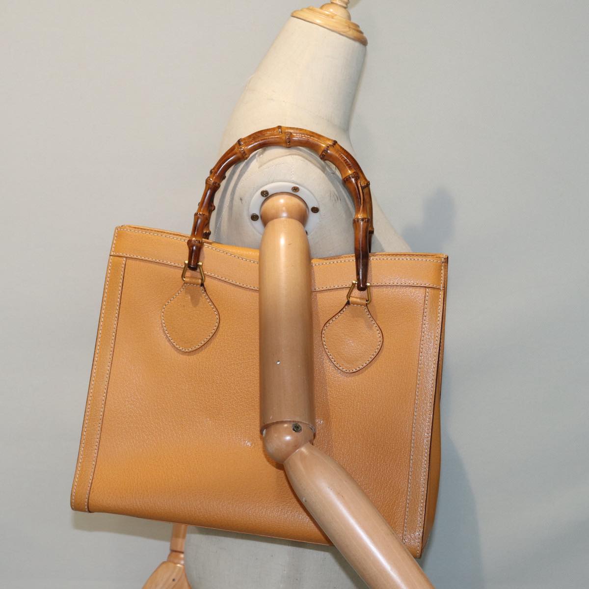 GUCCI Bamboo Hand Bag Leather Brown Gold 002 2853 0260 0 ep5629