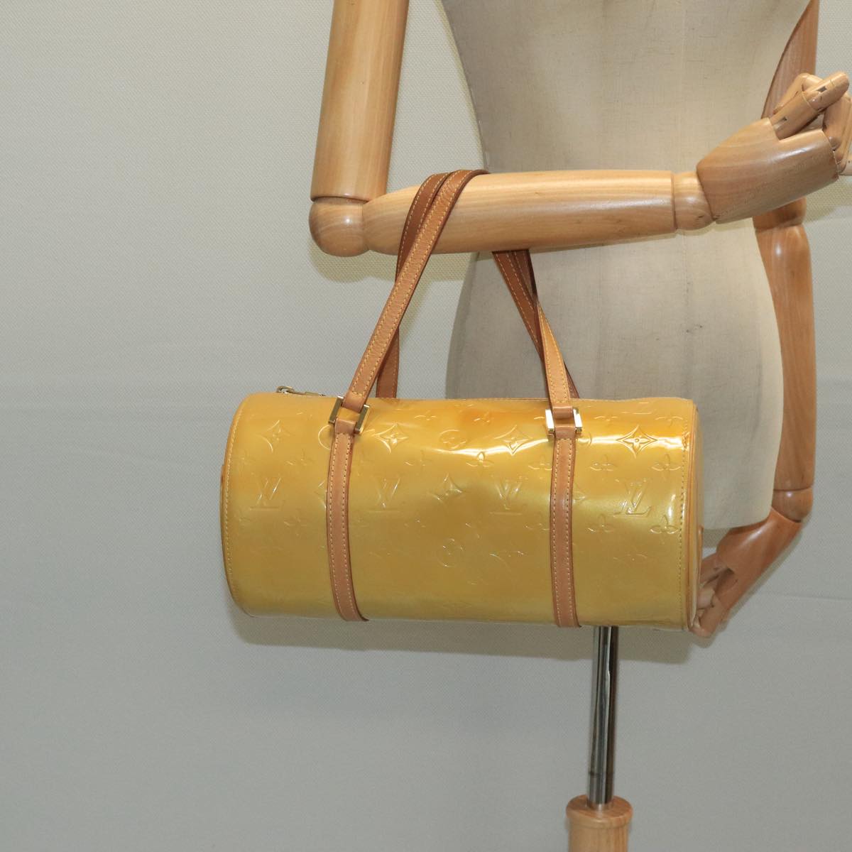 LOUIS VUITTON Monogram Vernis Bedford Hand Bag Beige M91006 LV ep6850