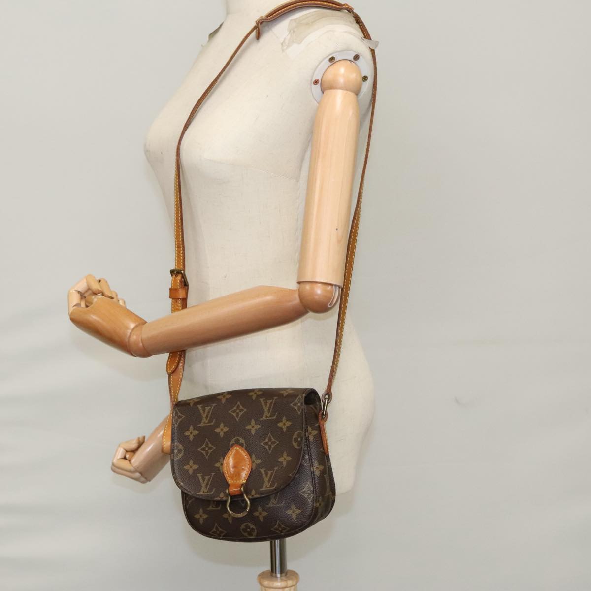 LOUIS VUITTON Monogram Saint Cloud PM Shoulder Bag M51244 LV ep6911