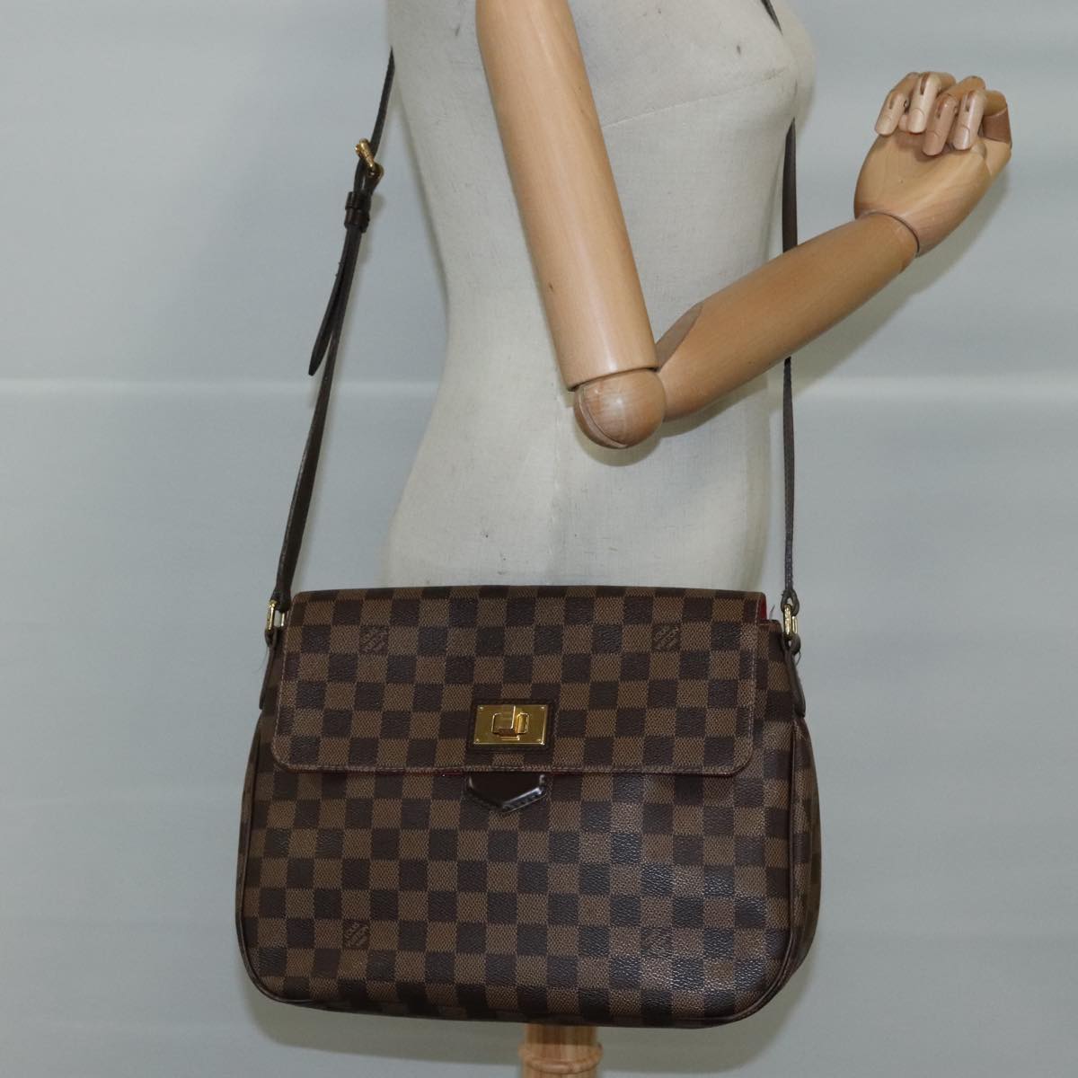 LOUIS VUITTON Damier Ebene Buzaslowsbury Shoulder Bag N41178 LV ep6956