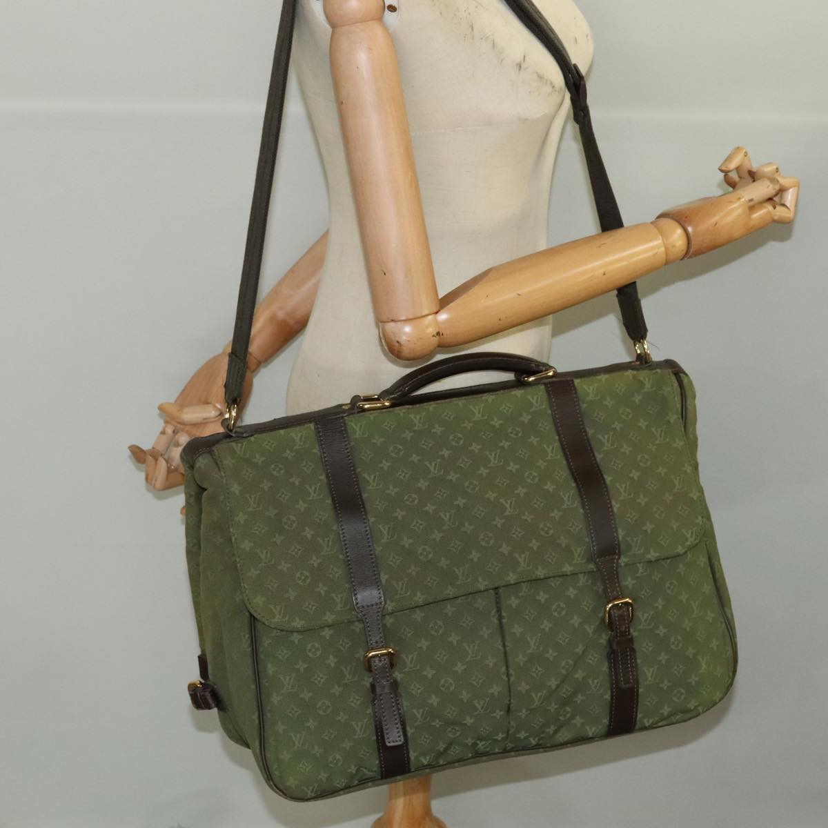 LOUIS VUITTON Monogram Mini Dunes Hand Bag 2way TST Khaki M42312 LV ep7054