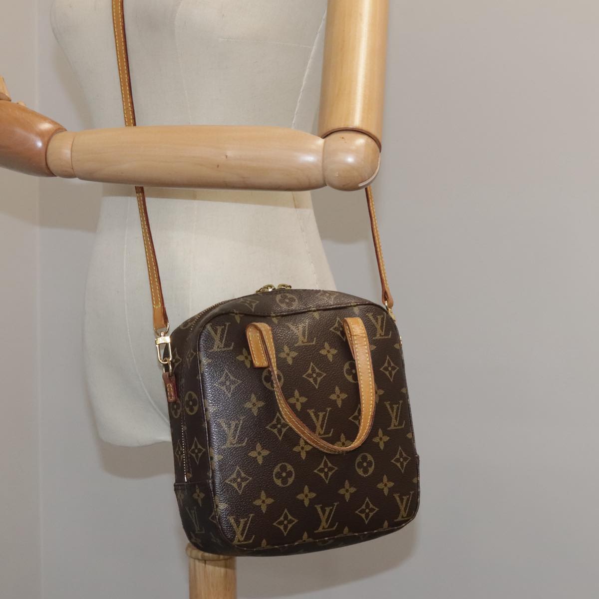 LOUIS VUITTON Monogram Spontini Hand Bag 2way M47500 LV ep7094