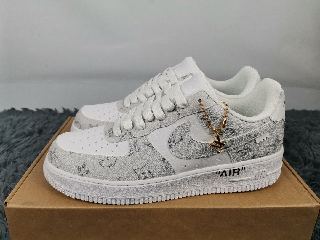  GLAMI ForGLAMI 1 Low x Louis Vuitton Virgil Abloh ‘White Grey’ For MenÂÂ