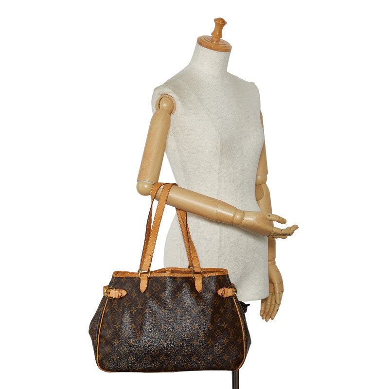 Louis Vuitton Monogram Battalion Horizontal Shoulder Bag M51154 Brown PVC Leather Louis Vuitton