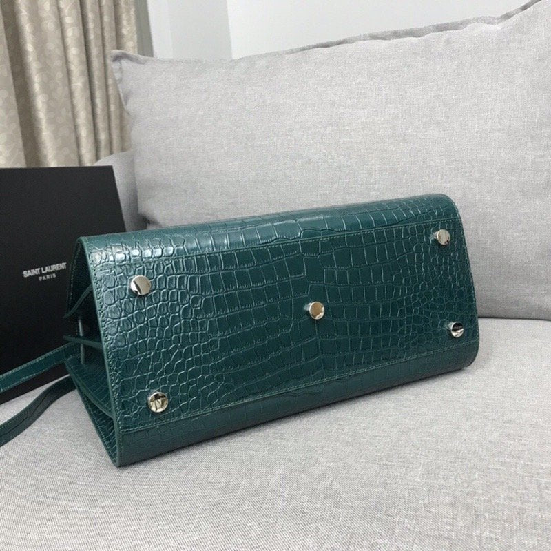 GLAMI Sac De Jour Small In Embossed CrocoGLAMIle Green For Women 12.5in/32cm YSLÂÂ
