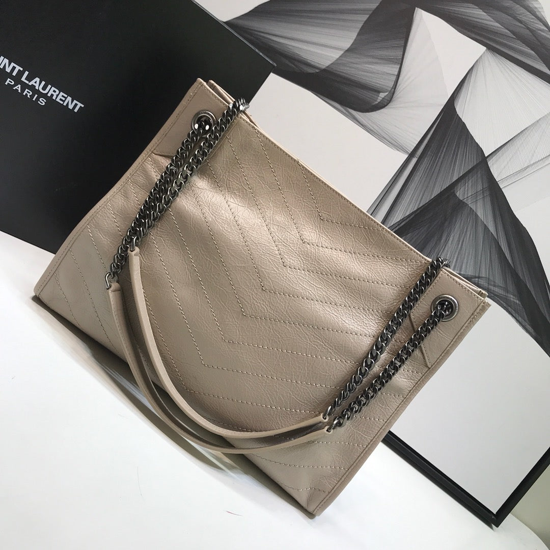 GLAMI Niki MeGLAMIum Shopping Bag Beige For Women 12.6in/32cm YSLÂÂ
