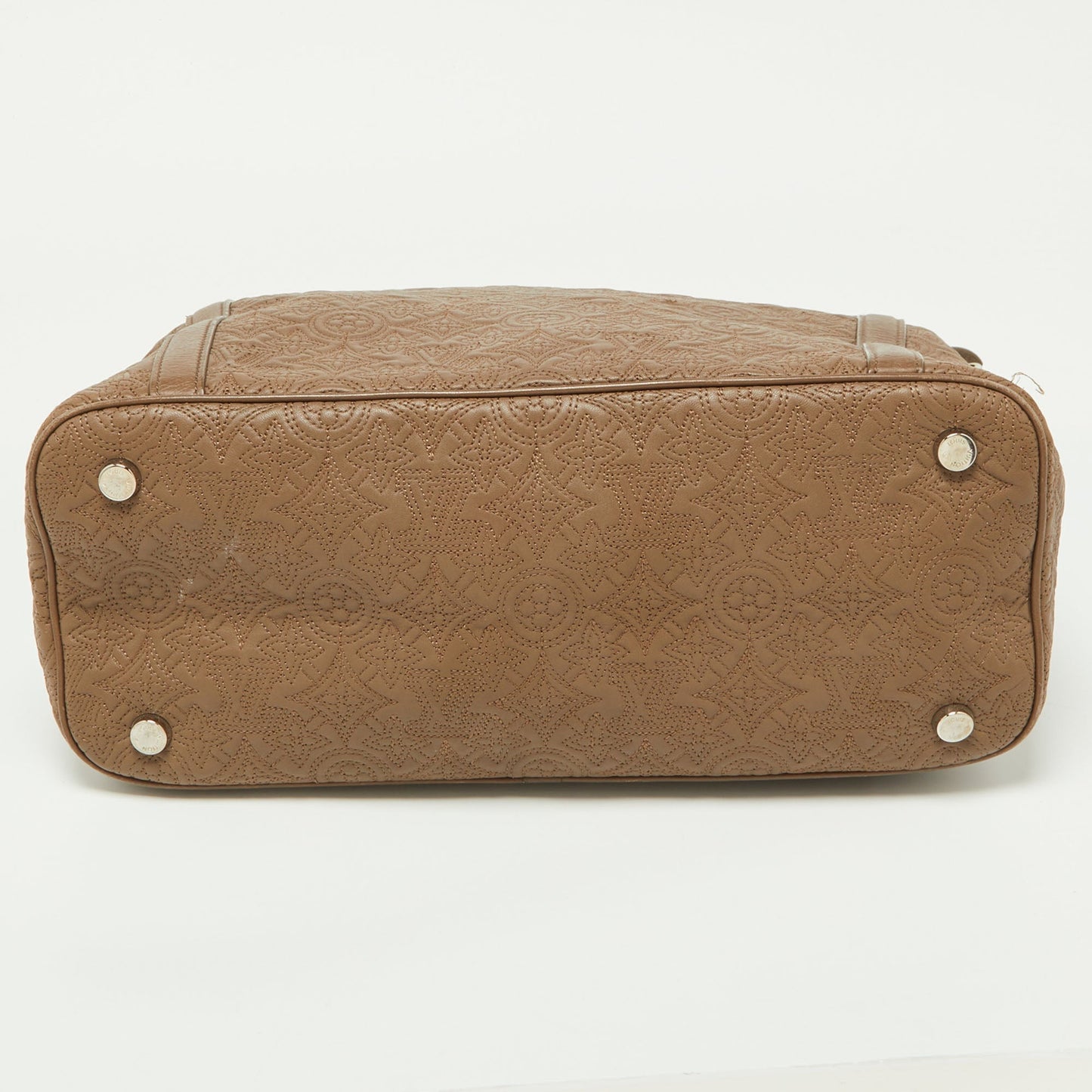 Louis Vuitton Gris Pearl Monogram Antheia Leather Ixia Mm Bag