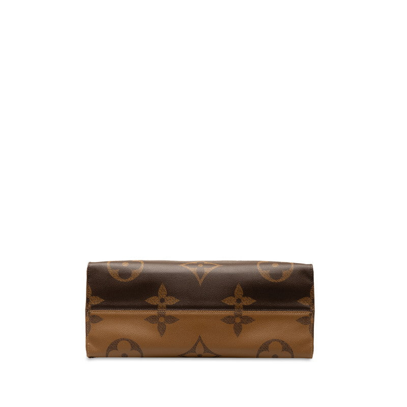 Louis Vuitton Monogram Giant Reversee On The Gor GM Handbag Shoulder Bag 2WAY M45320 Brown PVC Leather Louis Vuitton