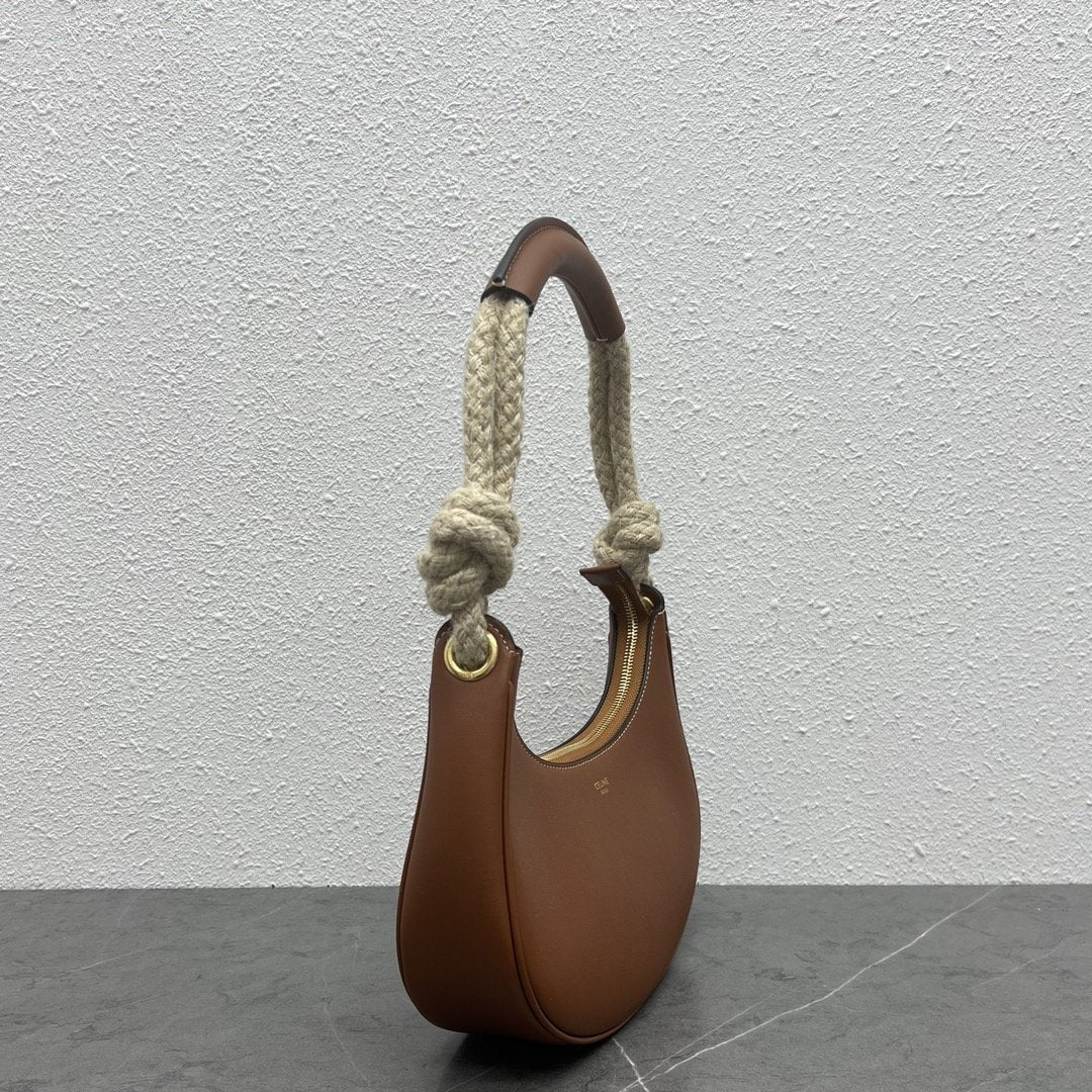 GLAMI Mirror Hobo Bag Brown For Women 9.6in/24.5cmÂÂ