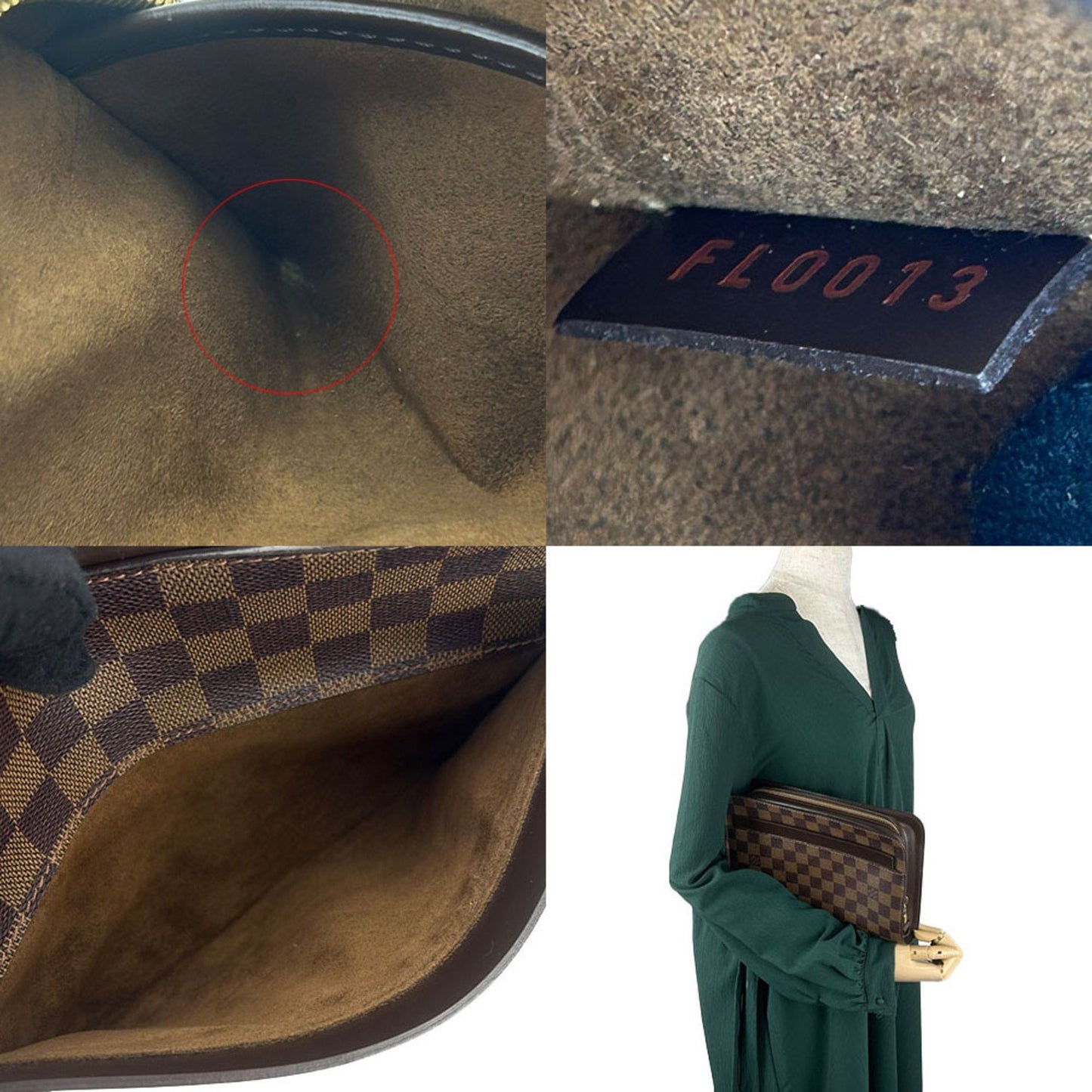 Louis Vuitton Saint Louis Canvas Clutch Bag ()